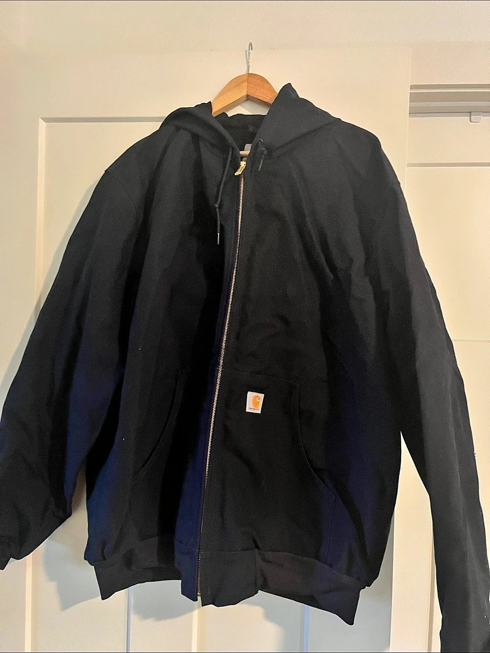 Carhartt Thermal-Lined Duck Active Jacket Men's Black XL Tall